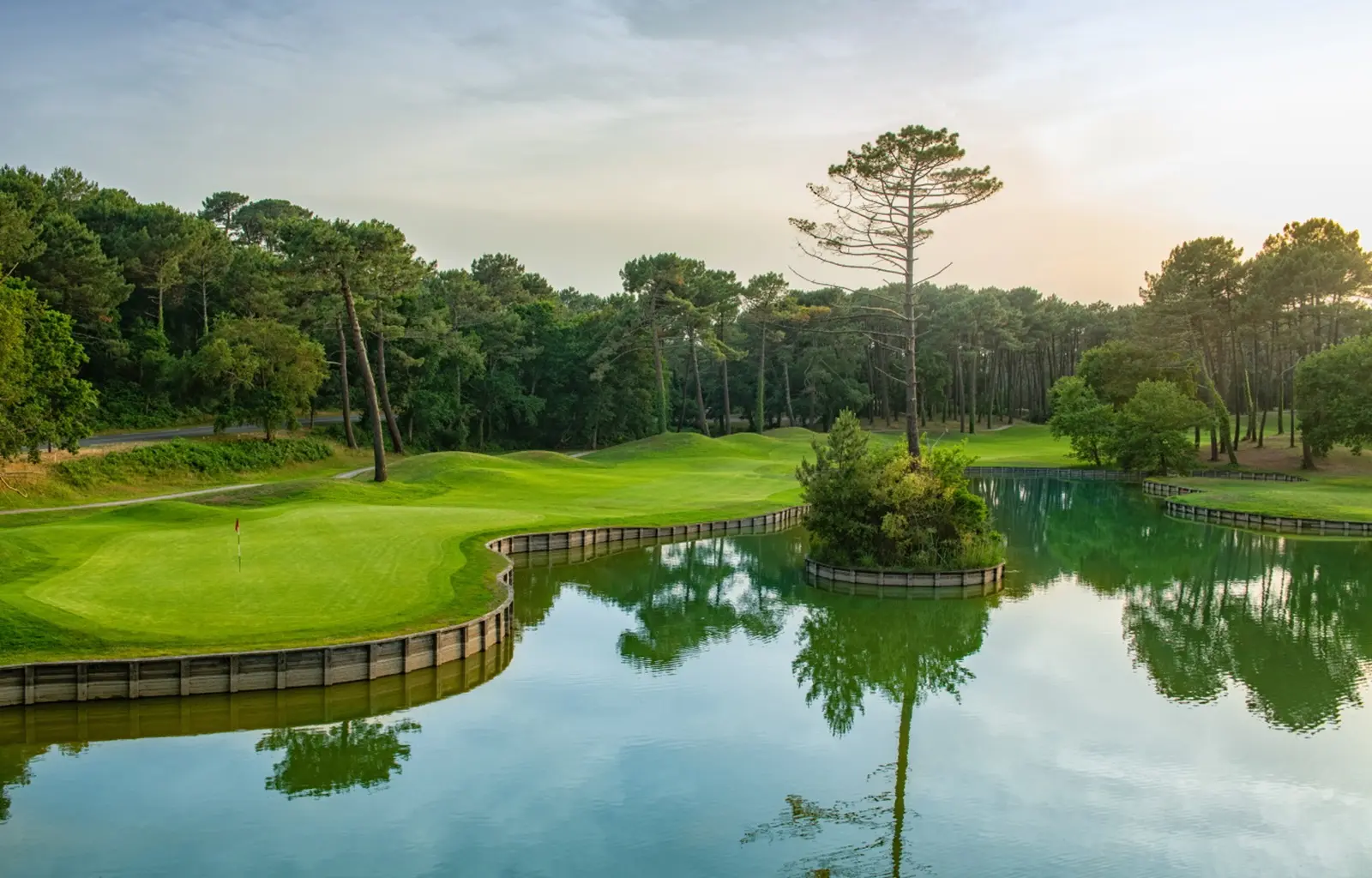 golf Seignosse vue du trou 17