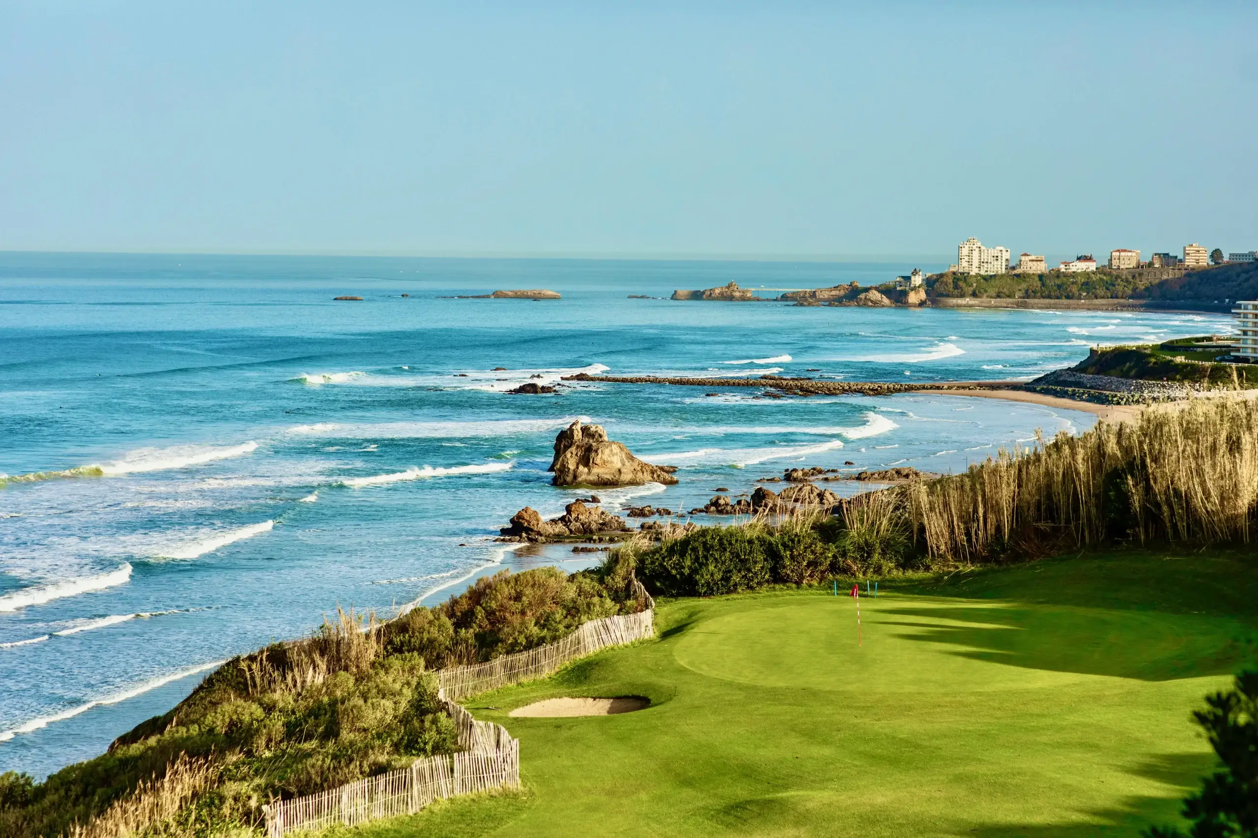 green golf ilbarritz et ocean
