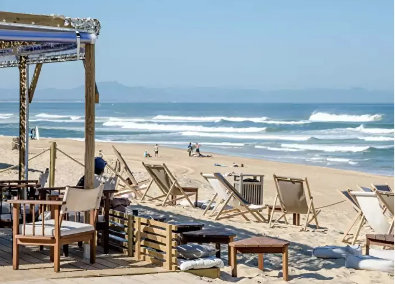 paillotte de plage à Hossegor