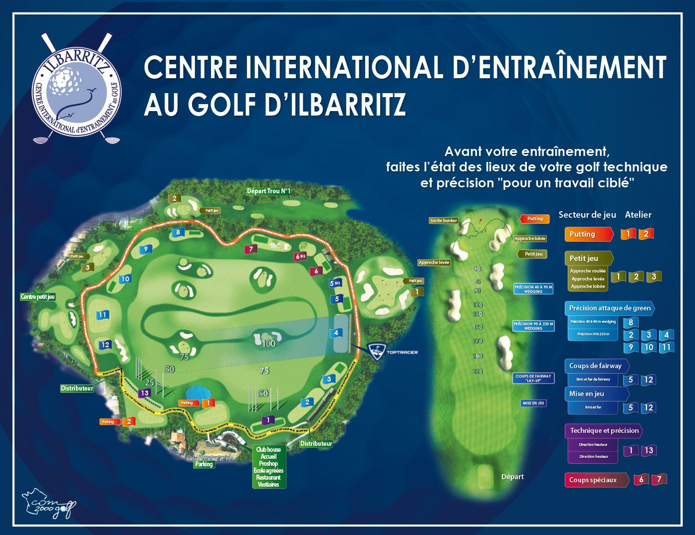 plan Centre entrainement golf Ilbarritz