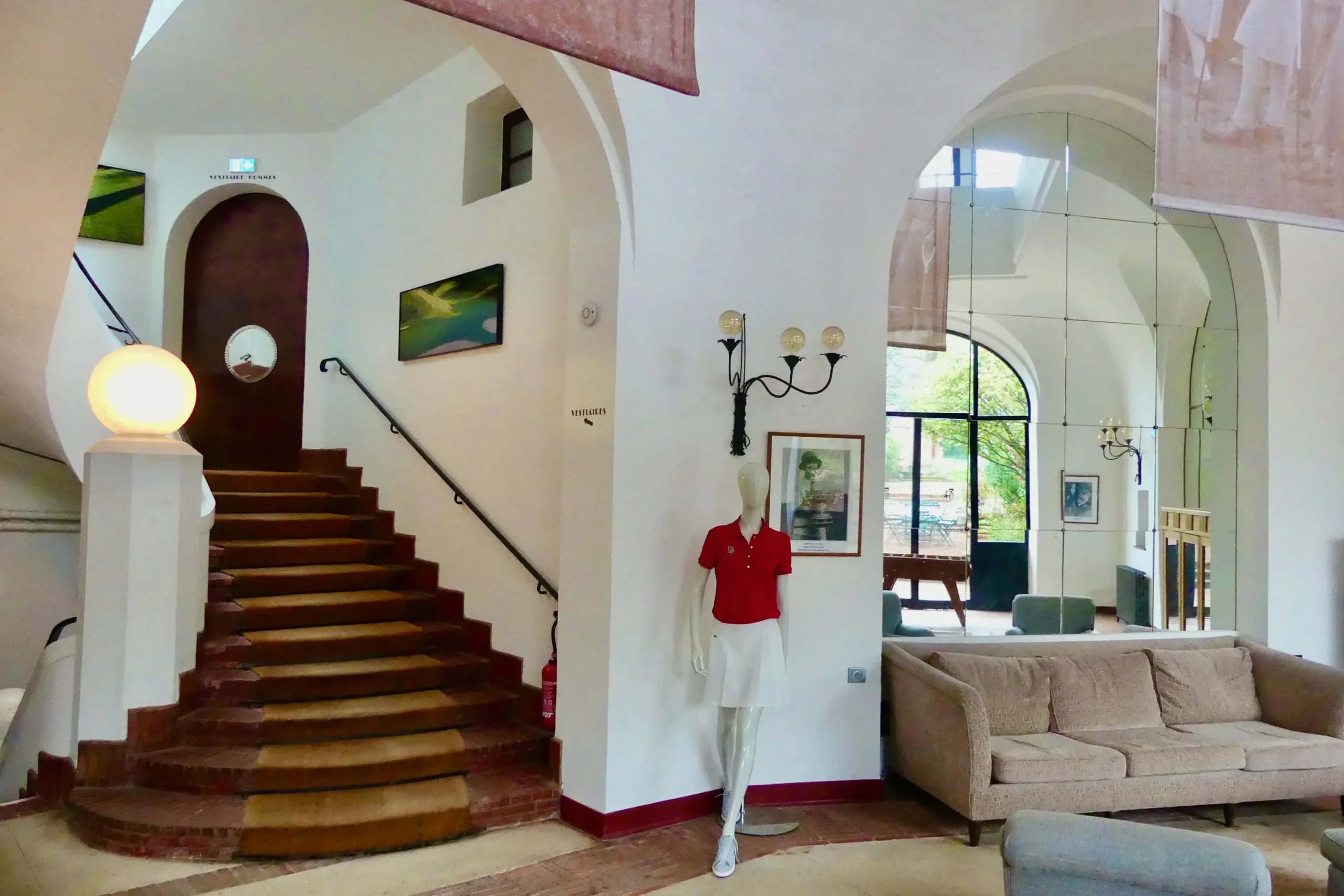 escalier club house golf de chantaco
