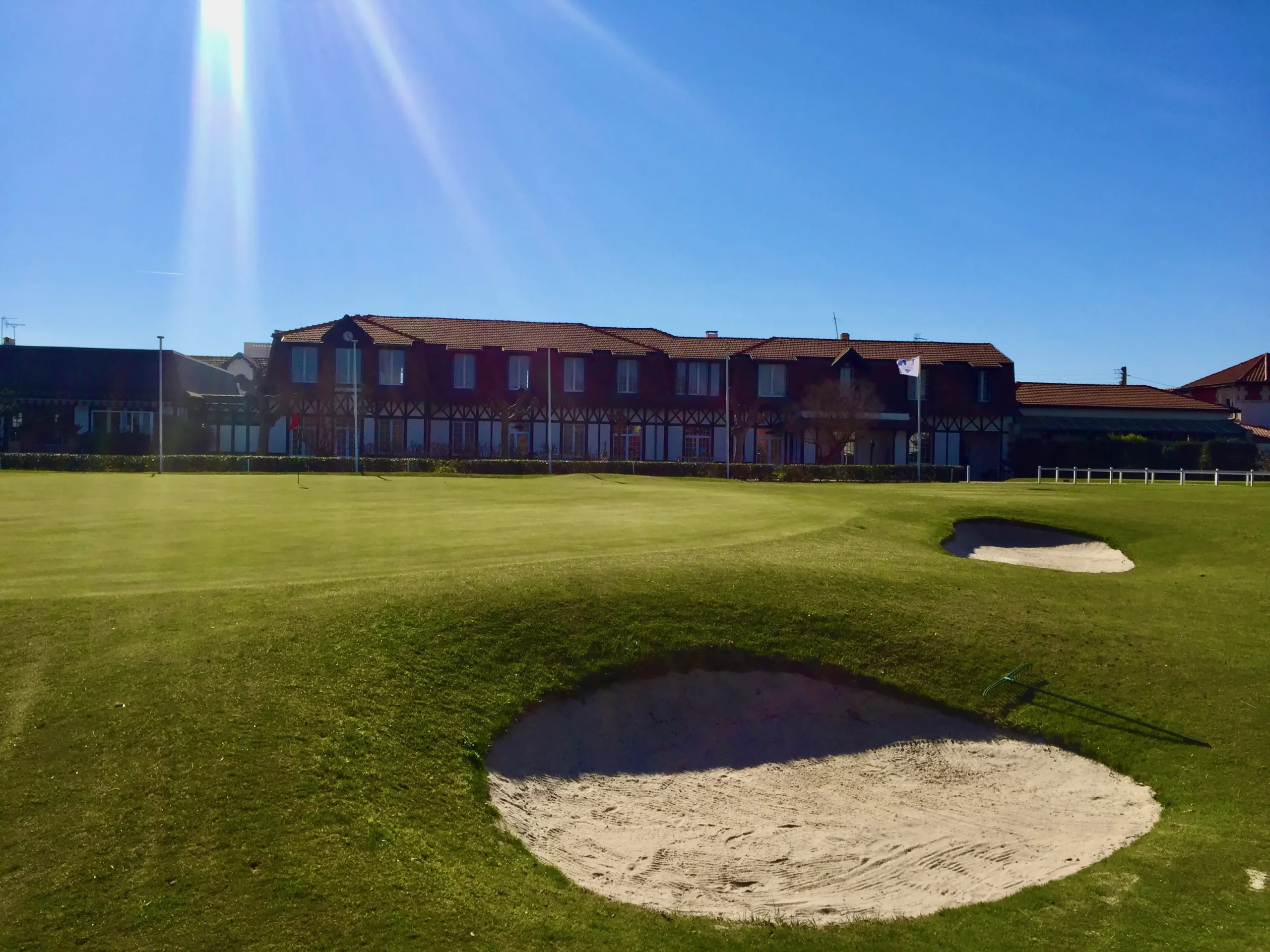 green du 18 golf de biarritz le phare